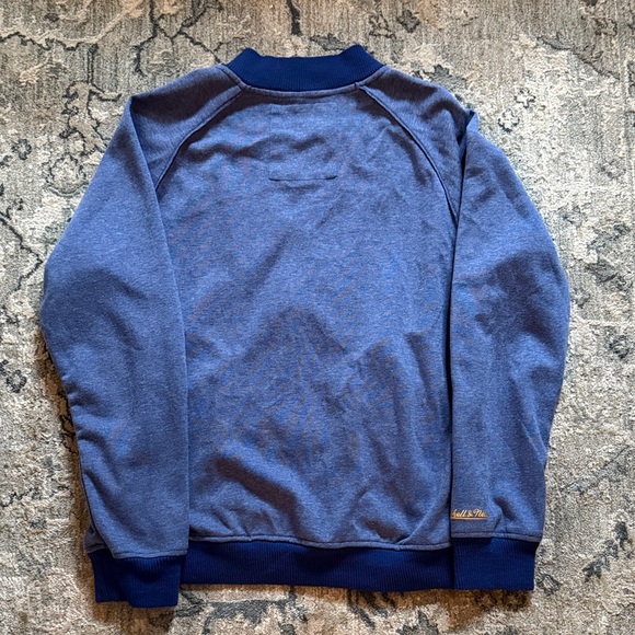 Mitchell & Ness Blue Buffalo Sabres Vintage Sweater Jacket - Picture 5 of 5